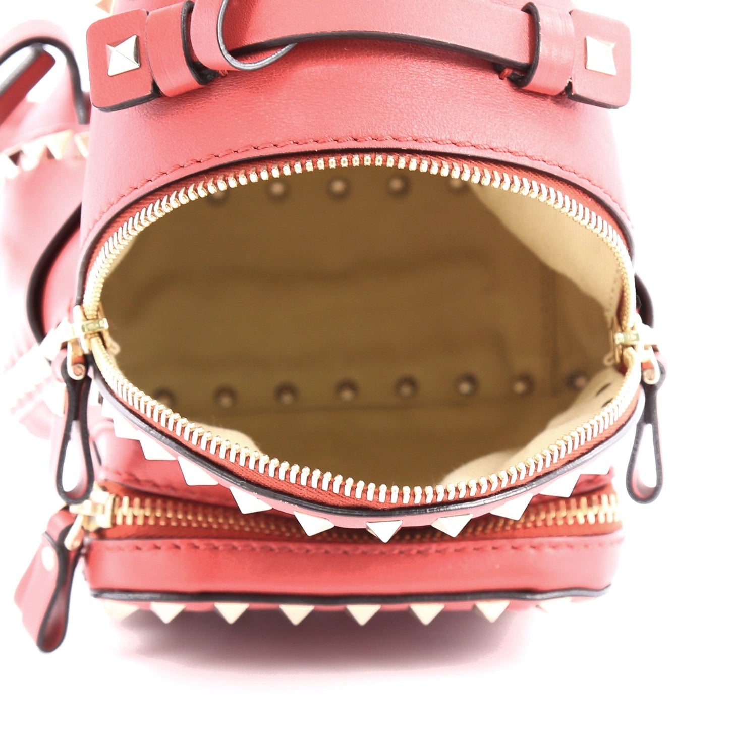 Rockstud Backpack Leather Mini