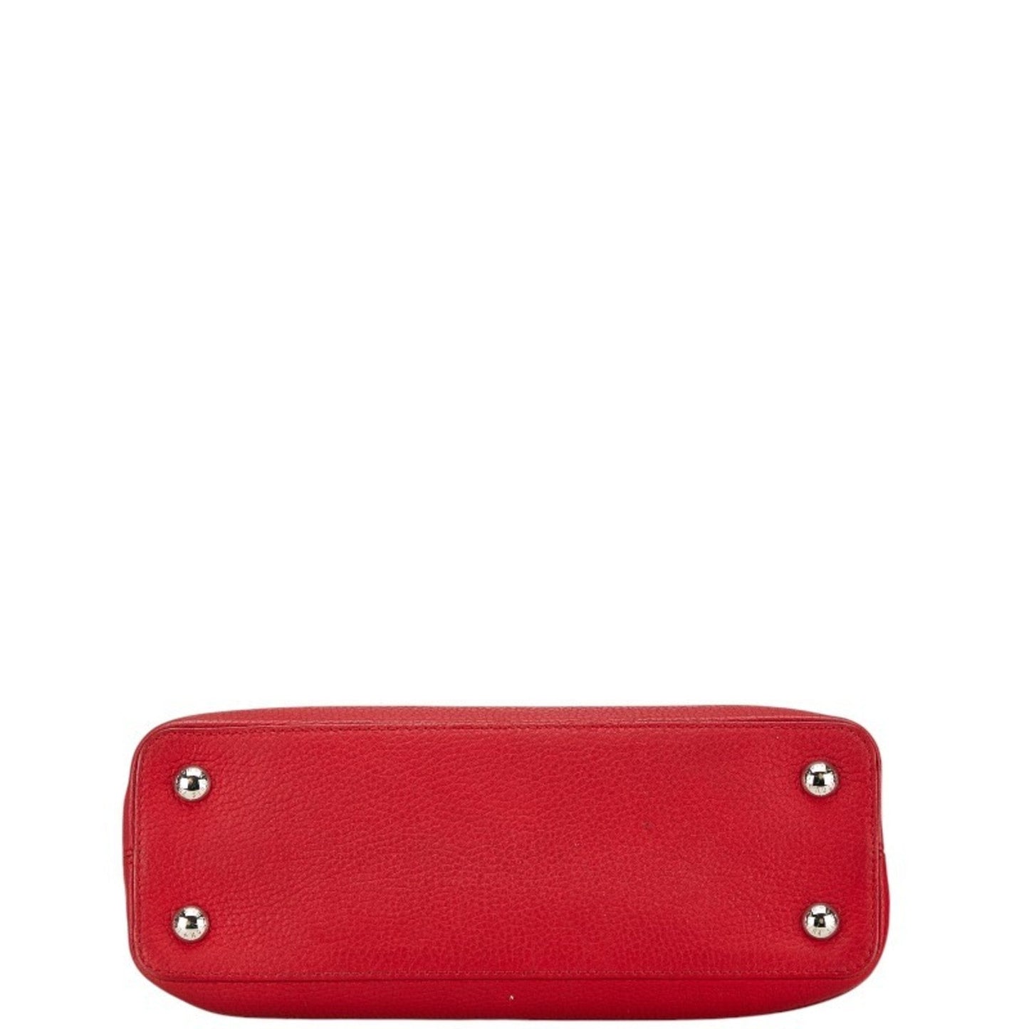 Louis Vuitton Capucines Red Leather Bag