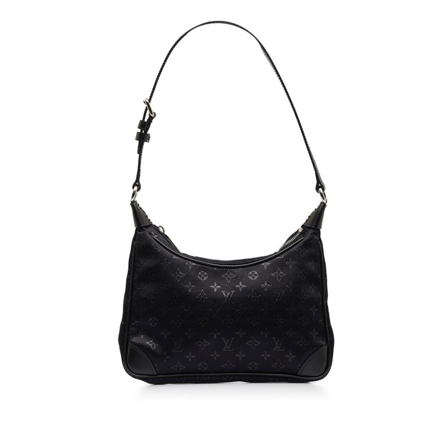 Louis Vuitton Boulogne Black Silk Bag