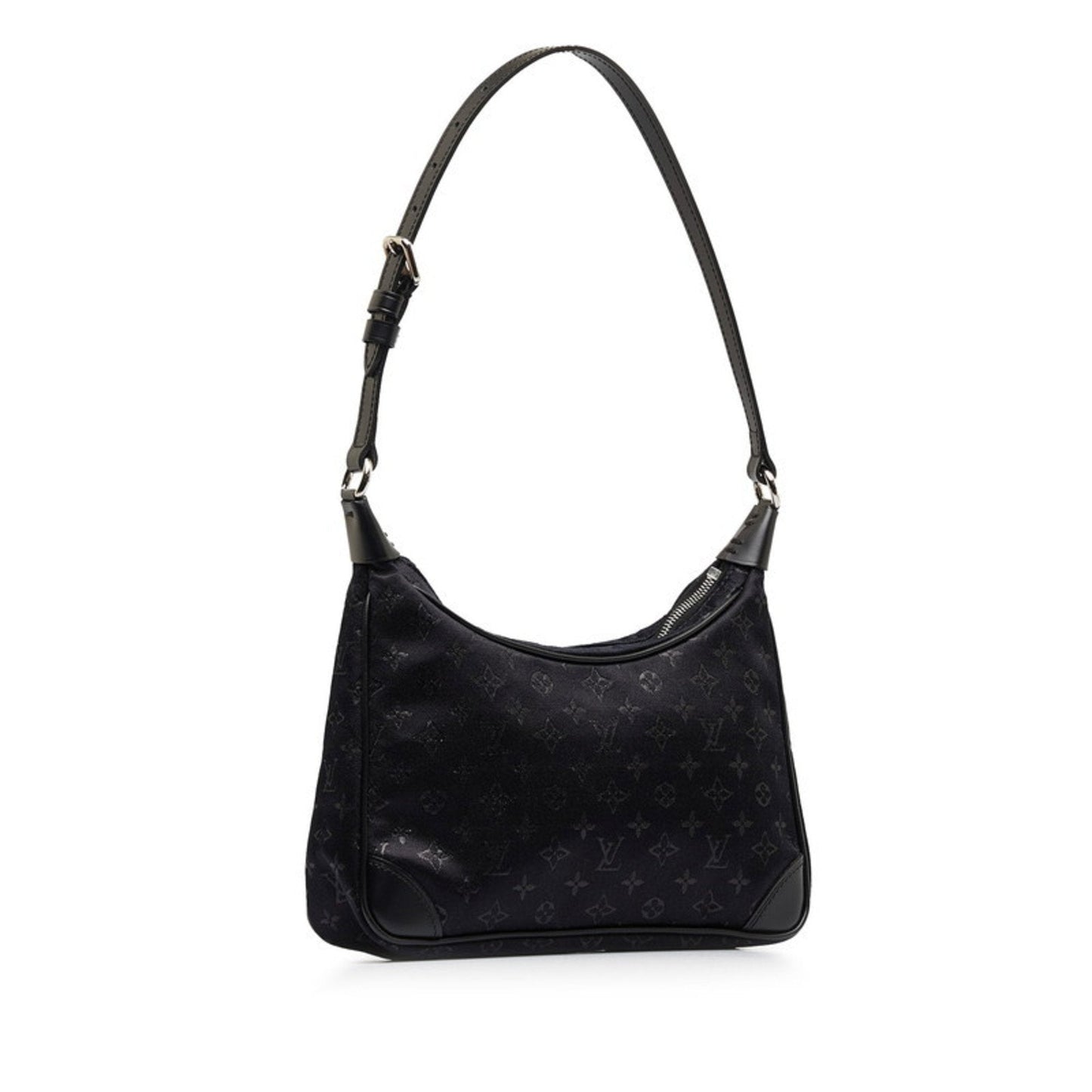 Louis Vuitton Boulogne Black Silk Bag