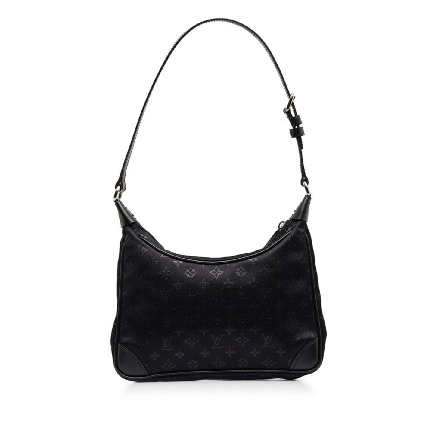Louis Vuitton Boulogne Black Silk Bag