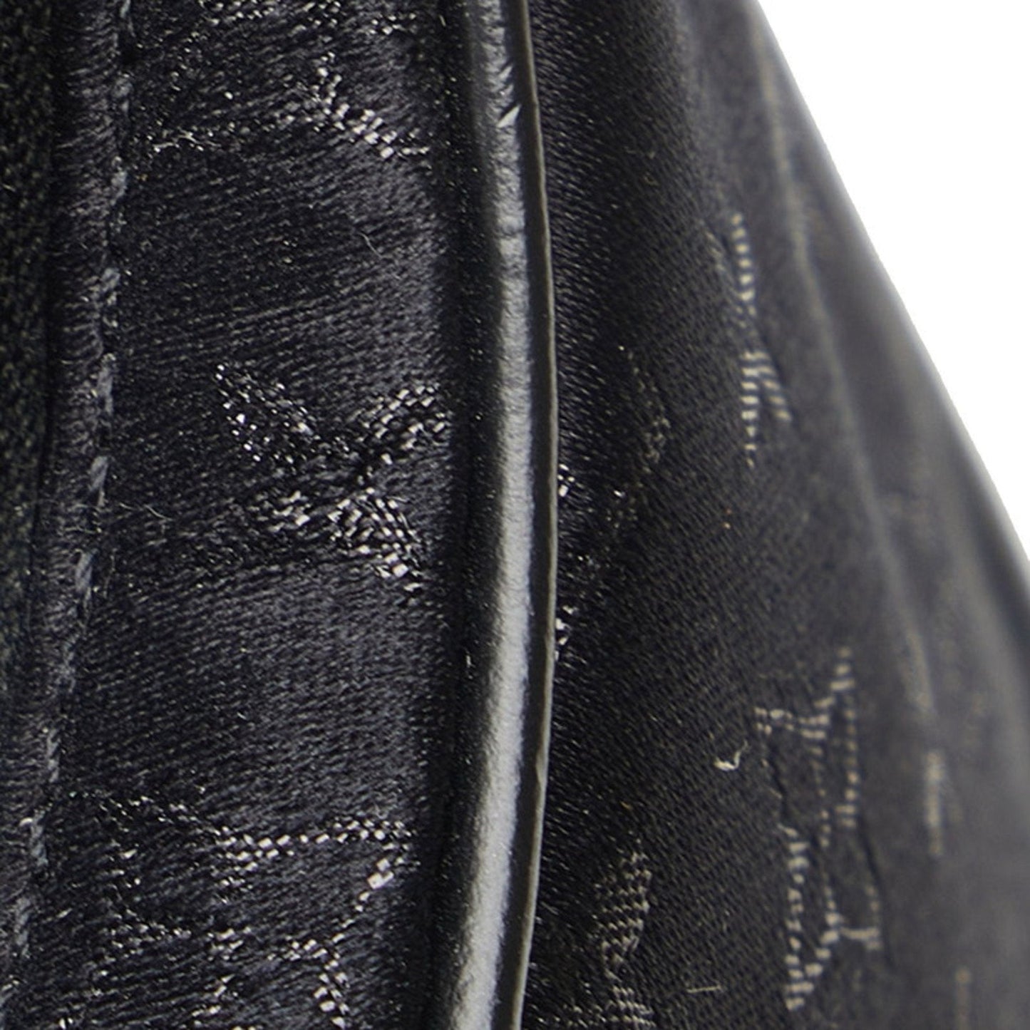 Louis Vuitton Boulogne Black Silk Bag