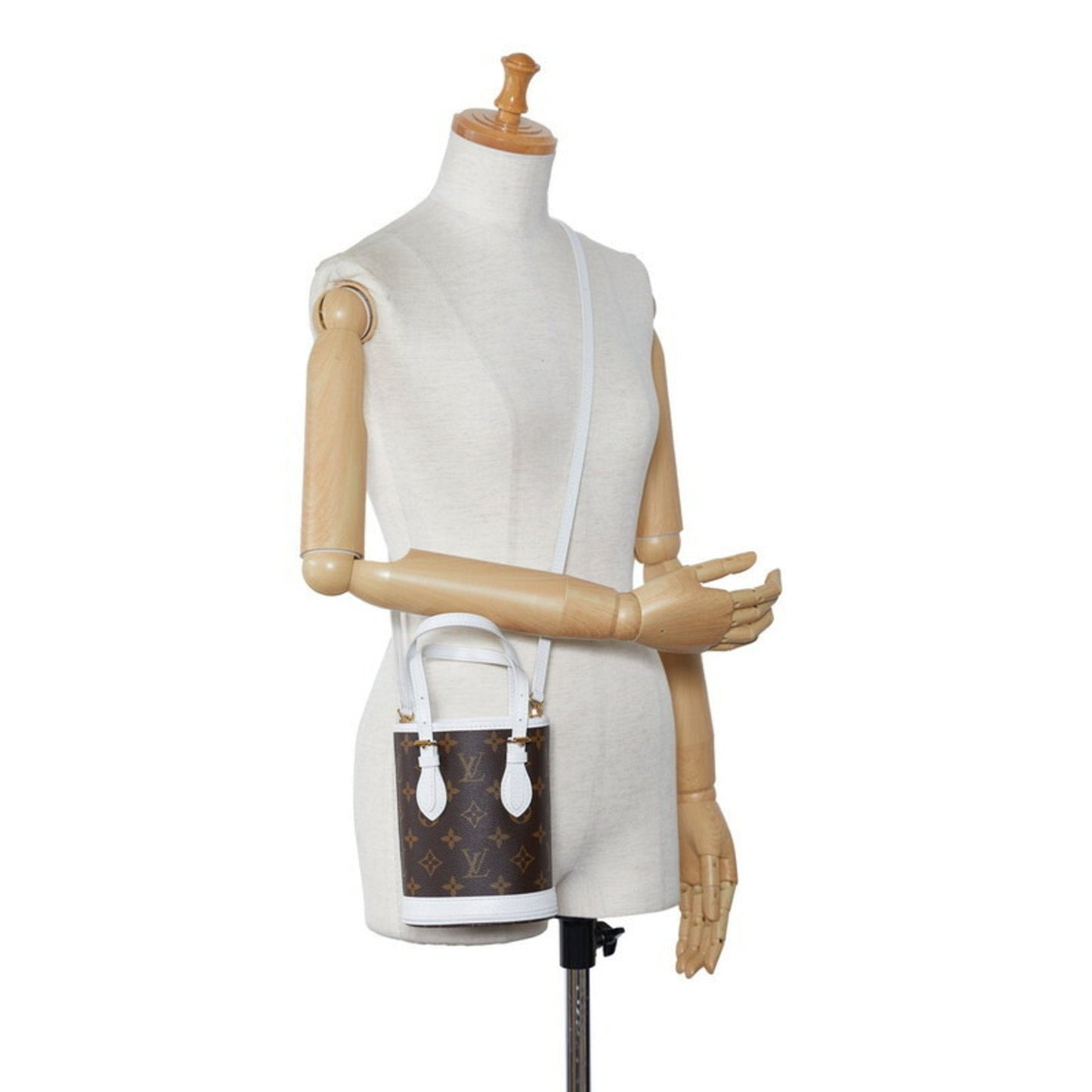 Louis Vuitton Bucket Brown Canvas Bag