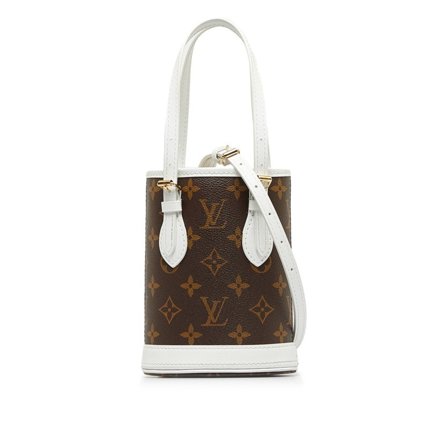 Louis Vuitton Bucket Brown Canvas Bag