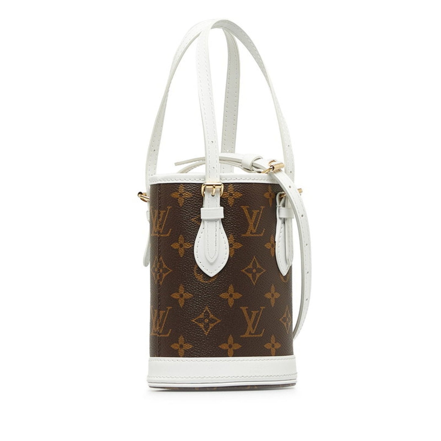 Louis Vuitton Bucket Brown Canvas Bag