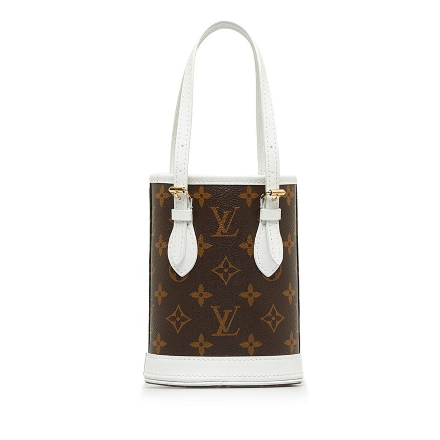 Louis Vuitton Bucket Brown Canvas Bag