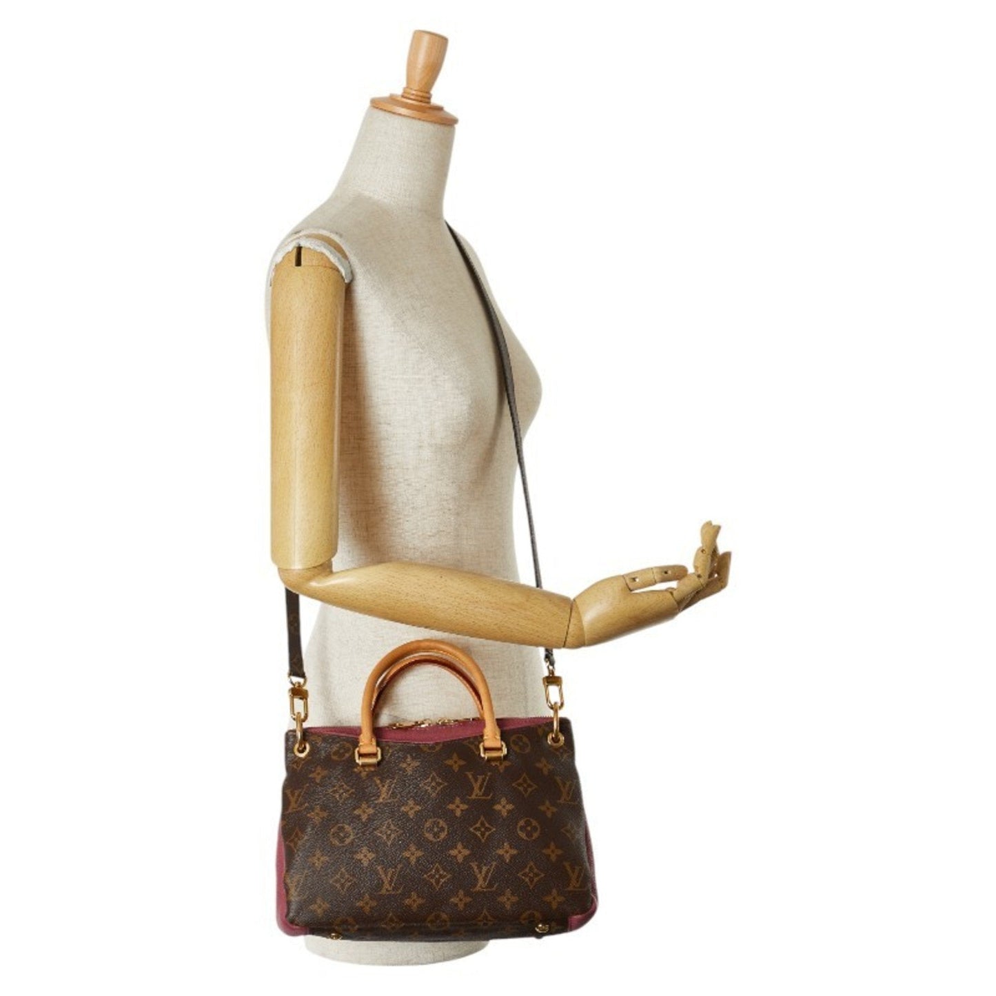 Louis Vuitton Pallas Brown Canvas Bag
