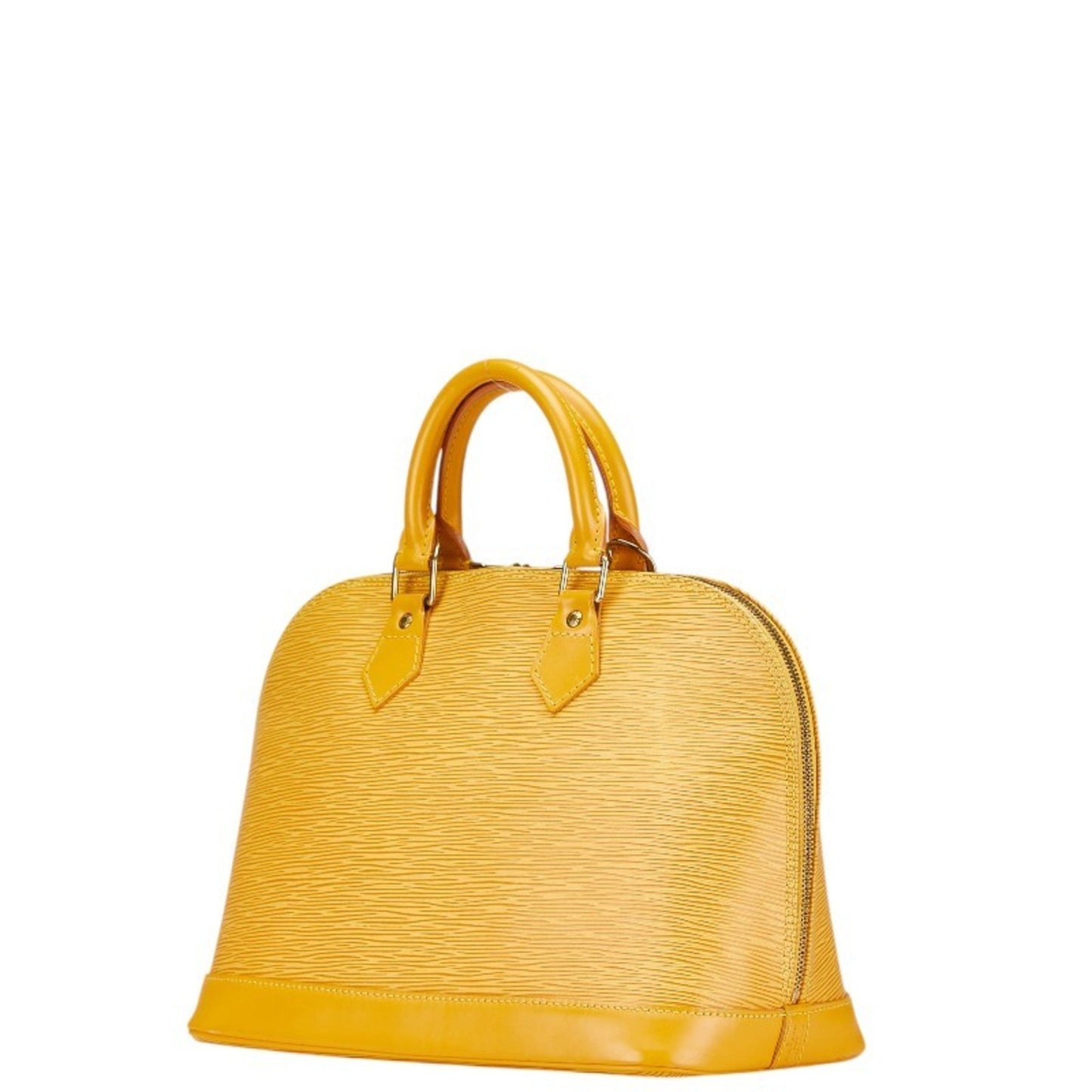 Louis Vuitton Alma Yellow Leather Bag
