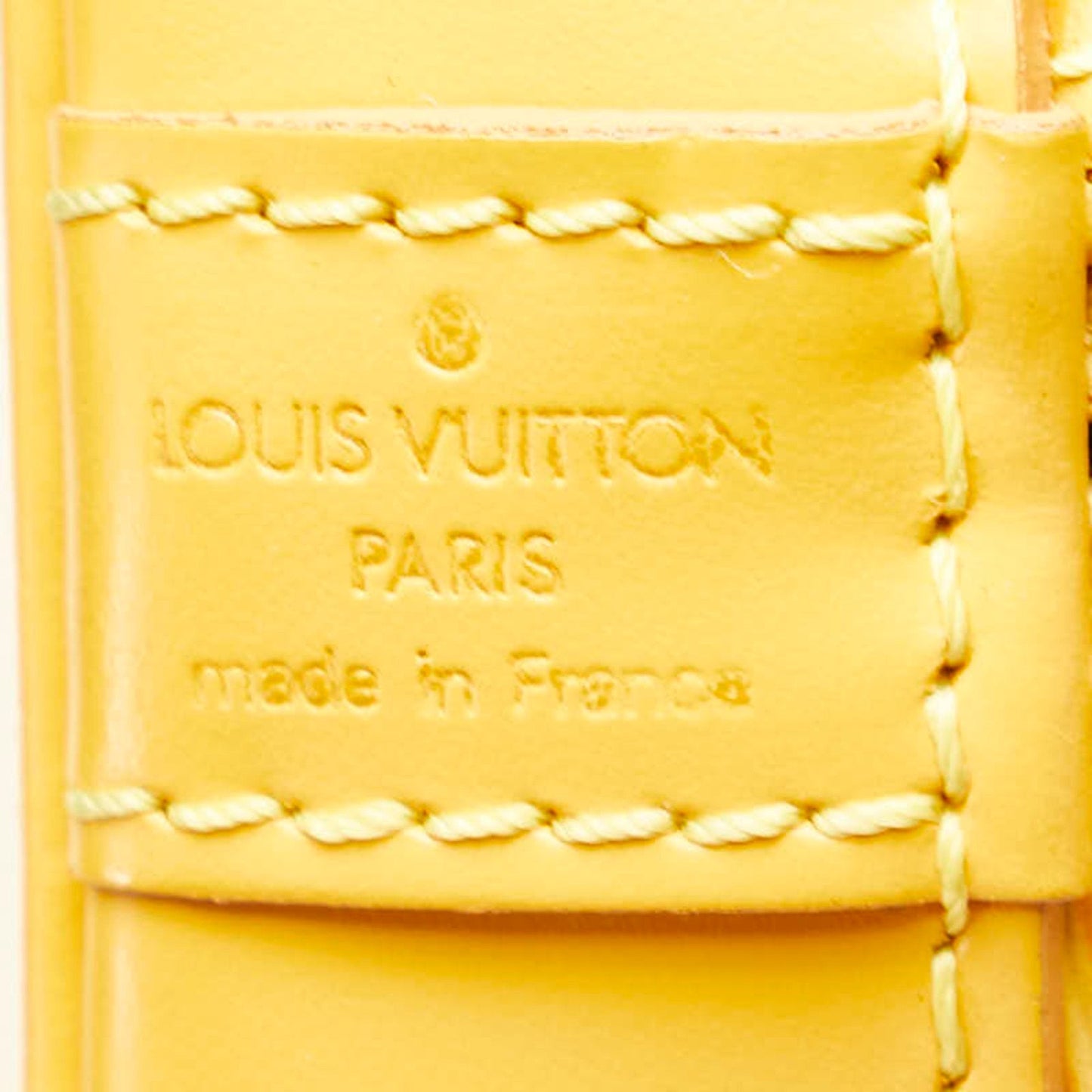 Louis Vuitton Alma Yellow Leather Bag