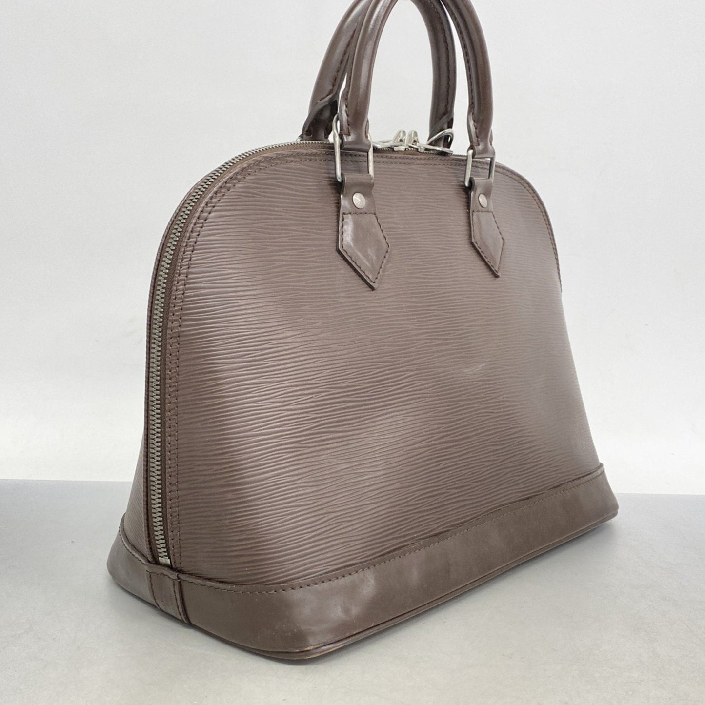 Louis Vuitton Alma Brown Leather Bag