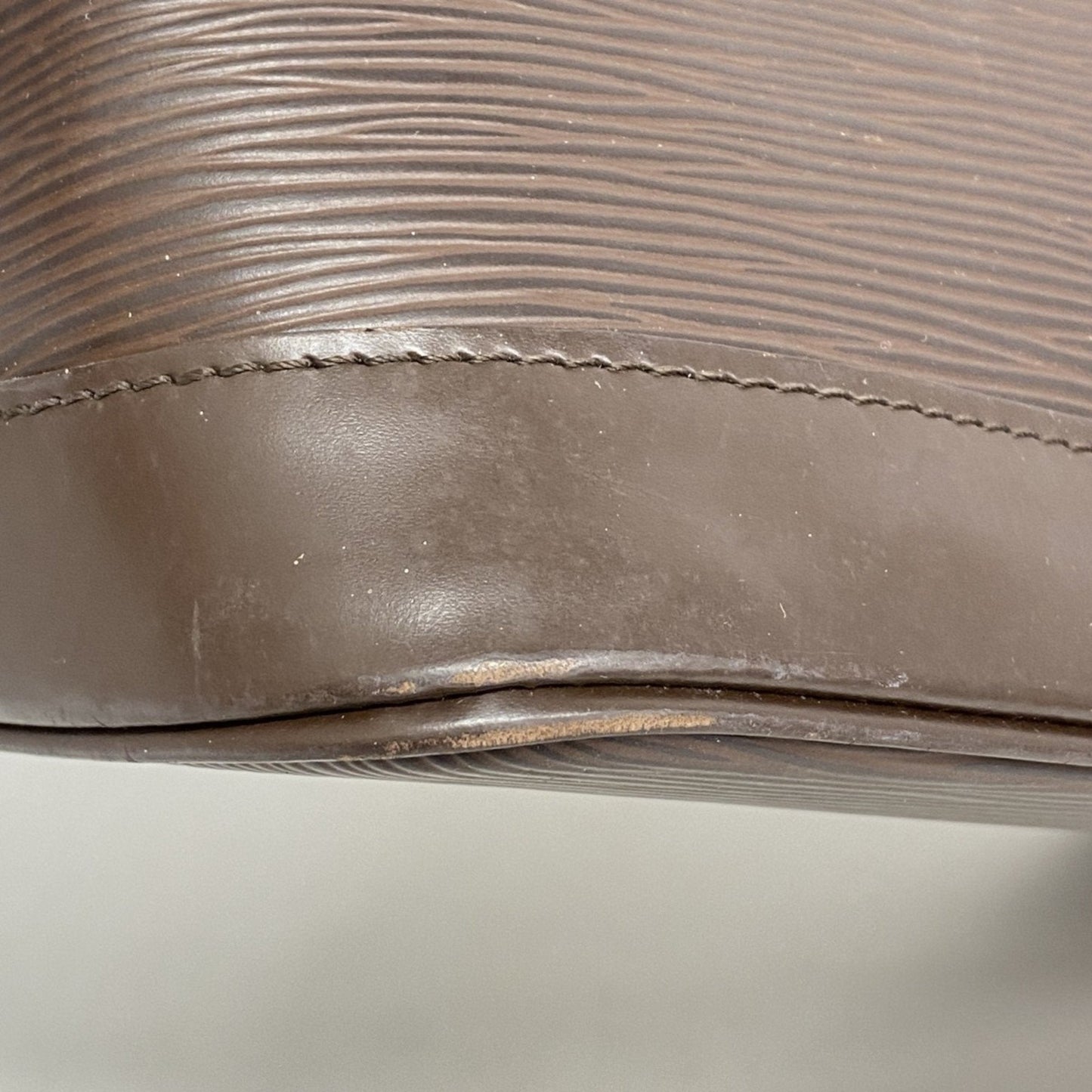 Louis Vuitton Alma Brown Leather Bag
