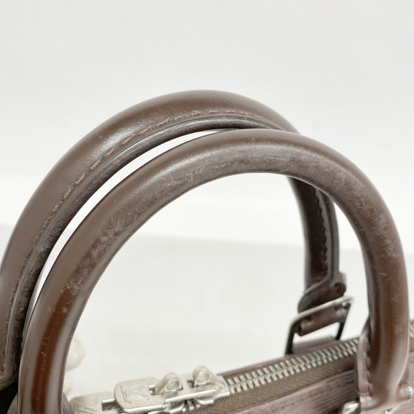 Louis Vuitton Alma Brown Leather Bag