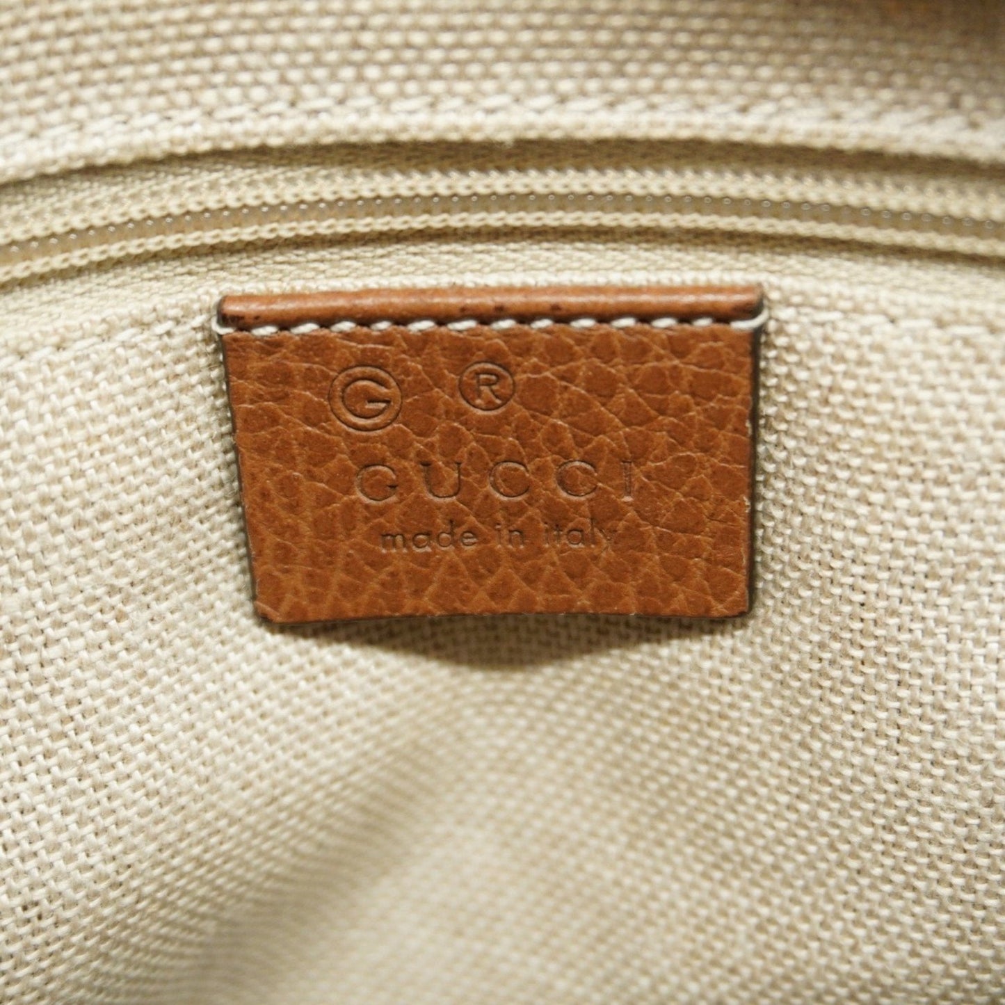 Gucci Brown Canvas Bag