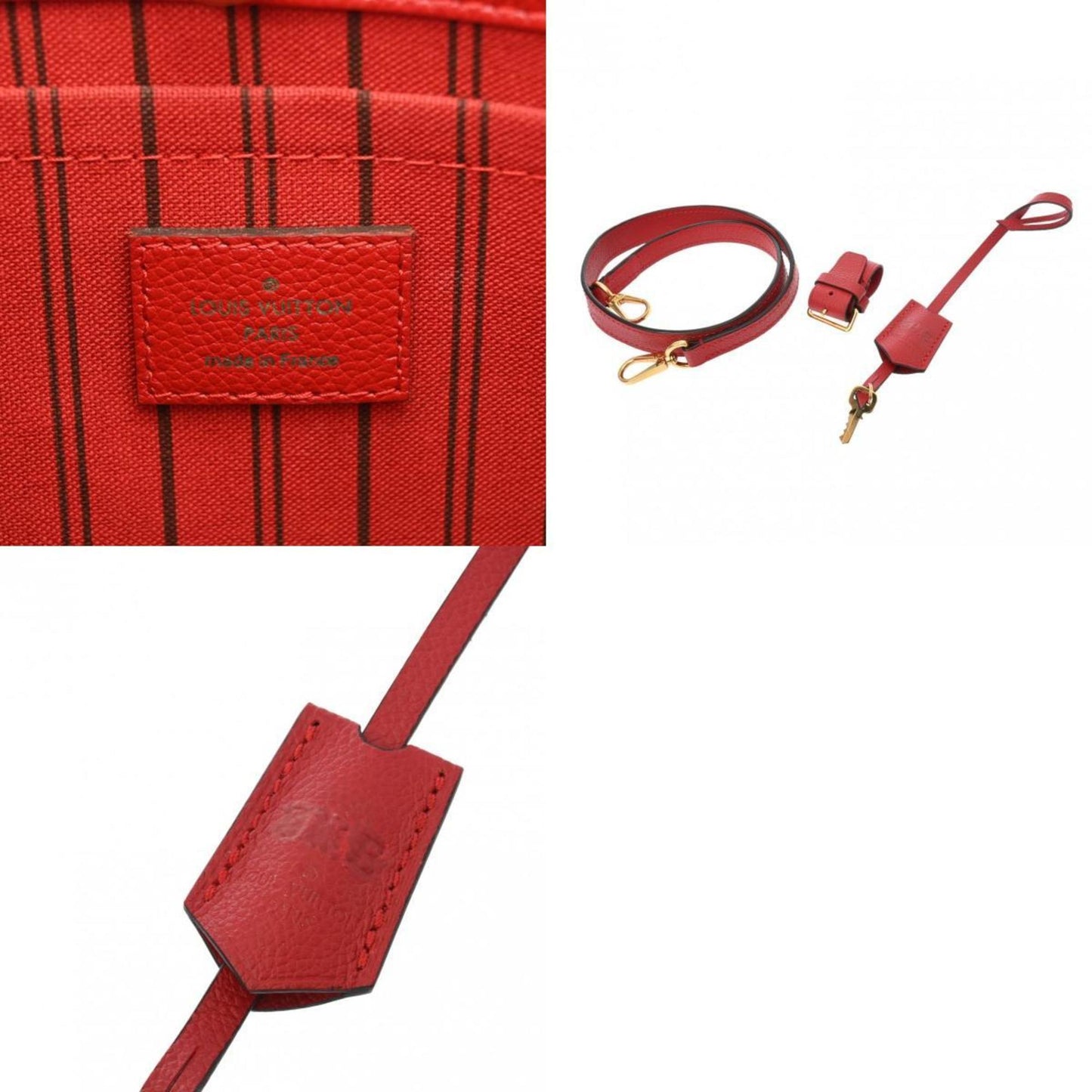 Louis Vuitton Montaigne Red Canvas Bag