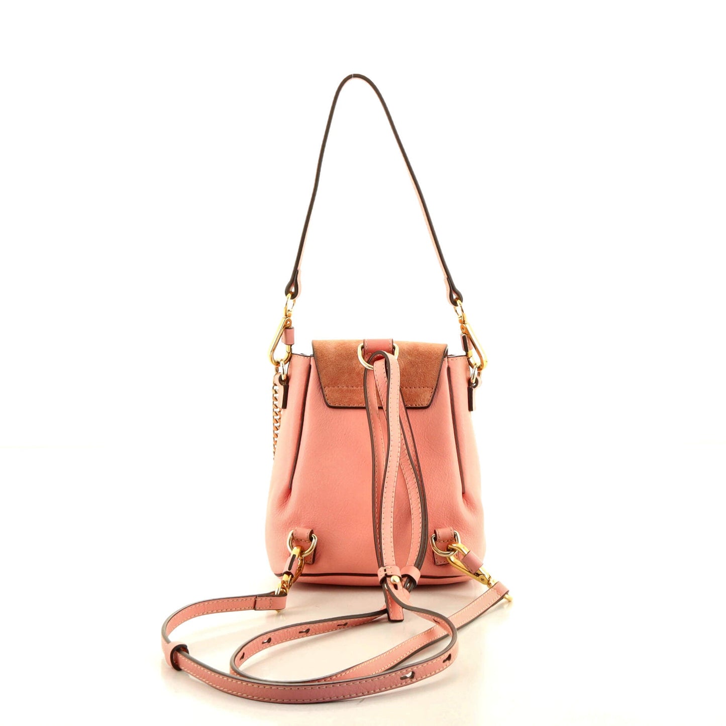 Faye Backpack Leather and Suede Mini