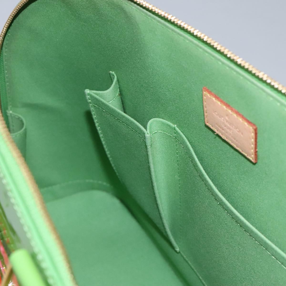 Louis Vuitton Alma Green Patent Leather Bag