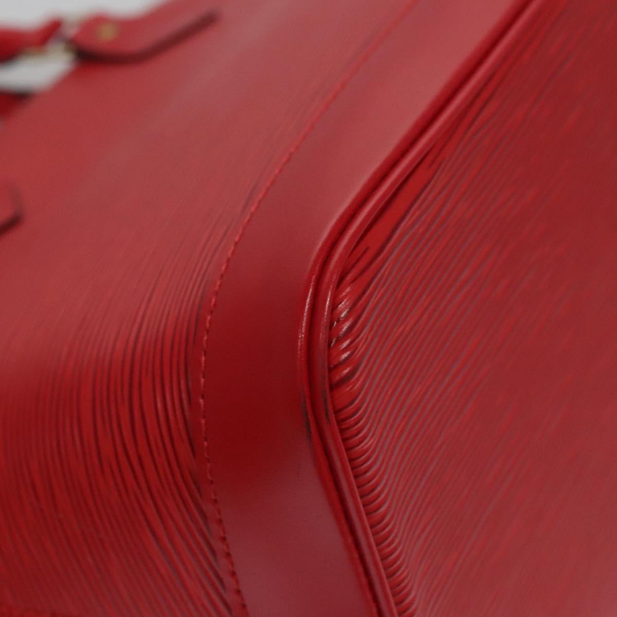 Louis Vuitton Alma Red Leather Bag