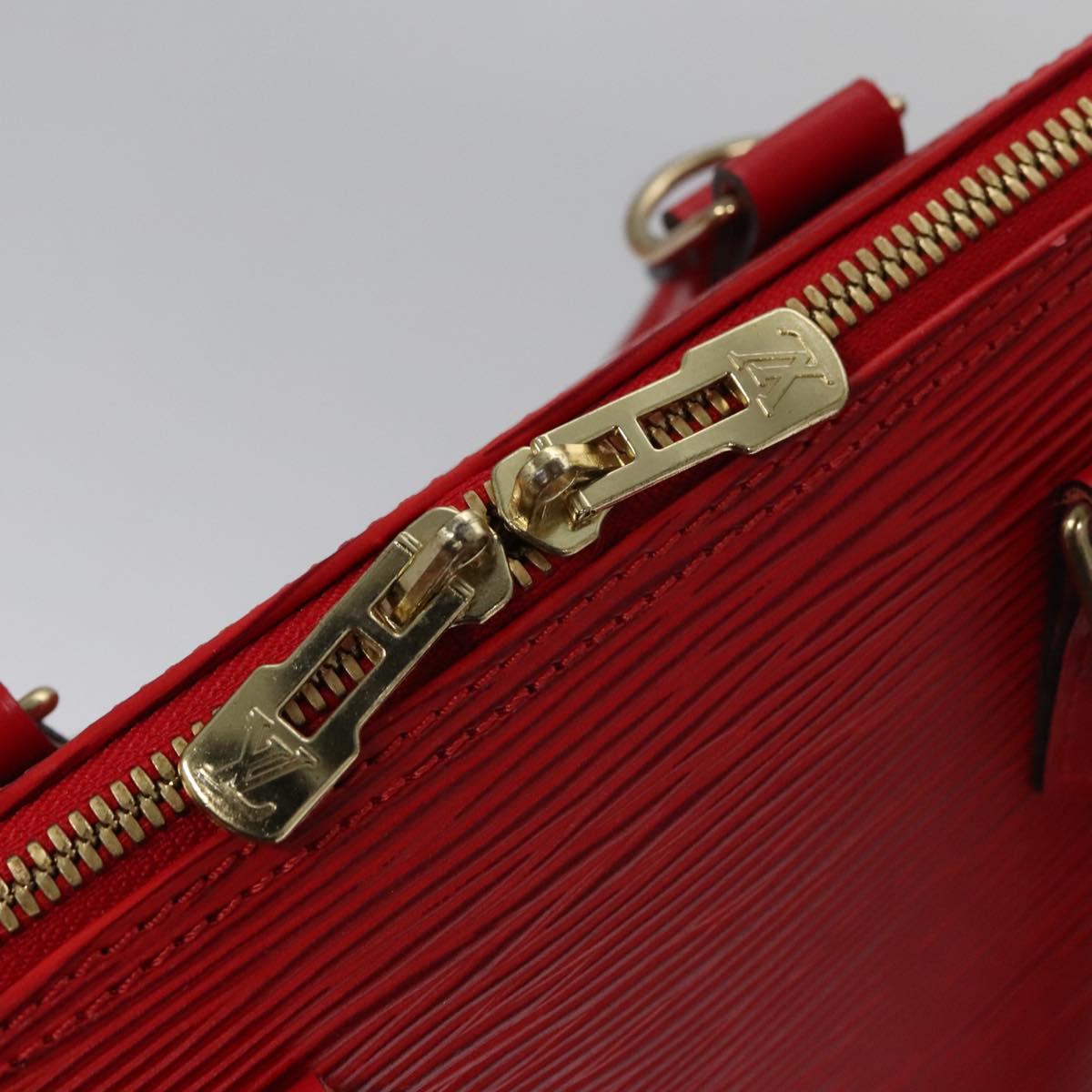 Louis Vuitton Alma Red Leather Bag