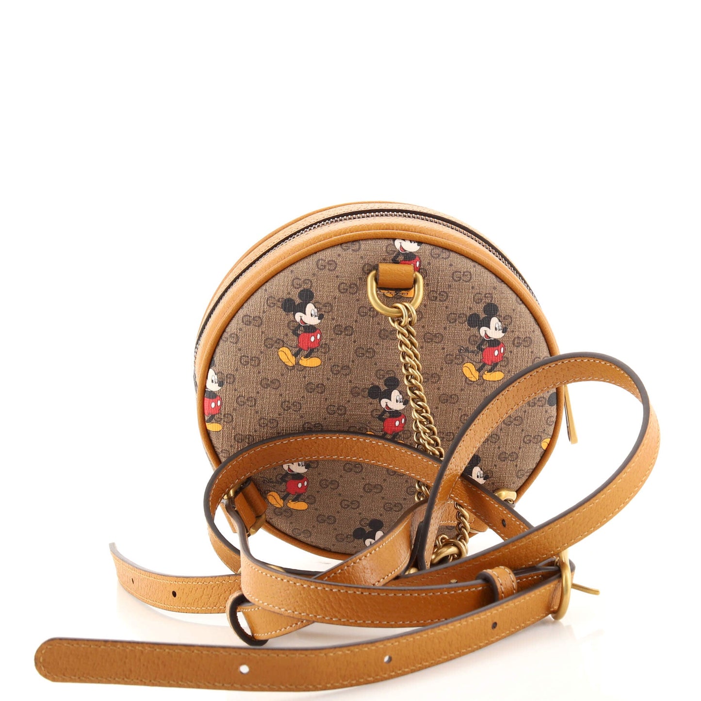 Disney Mickey Mouse Round Backpack (Outlet) Printed Mini GG Coated Canvas Mini