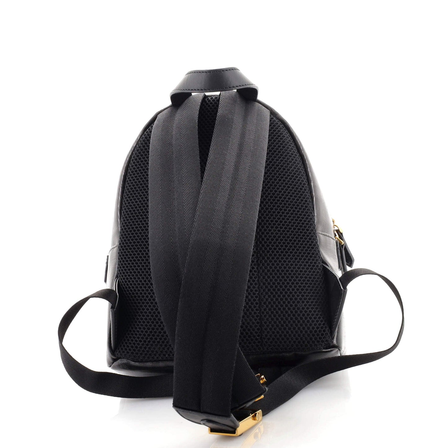 Mania Logo Backpack Zucca Coated Canvas Mini