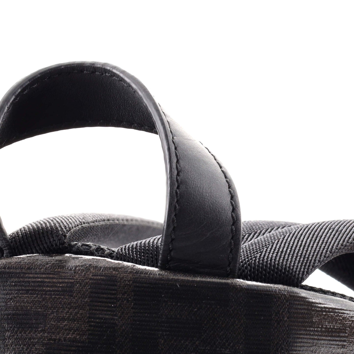 Mania Logo Backpack Zucca Coated Canvas Mini