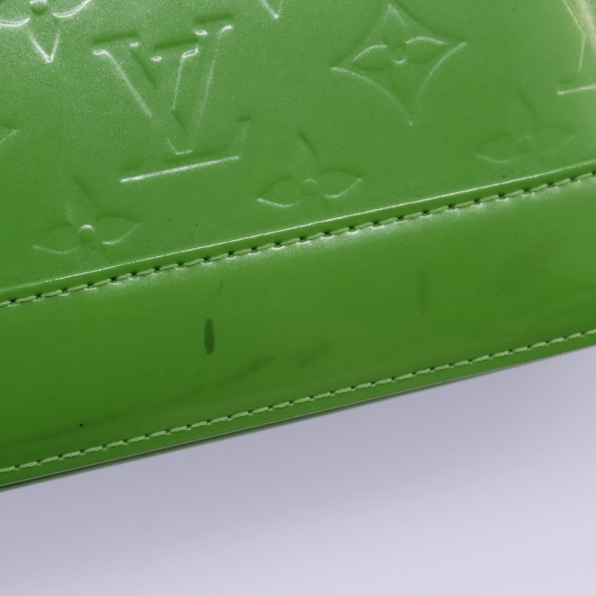 Louis Vuitton Alma Green Patent Leather Bag
