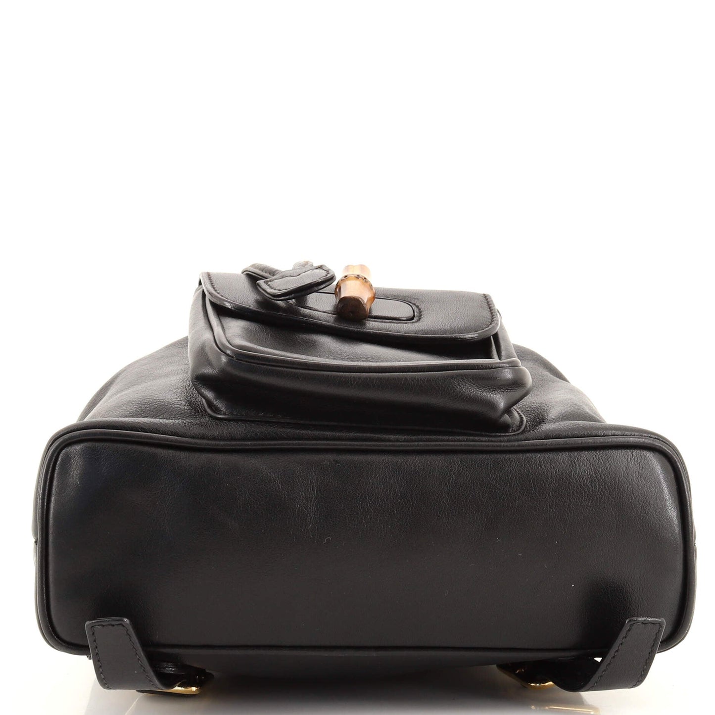 Vintage Bamboo Backpack Leather Mini