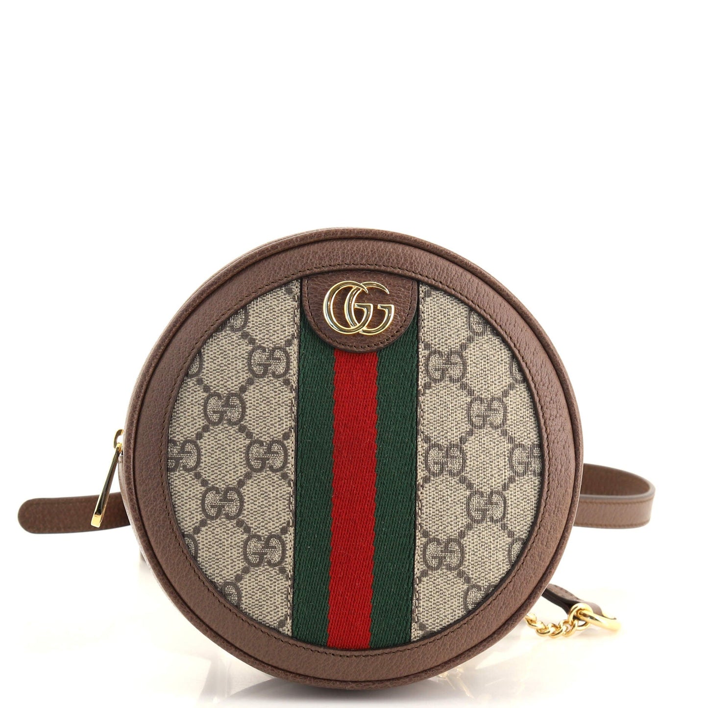 Ophidia Round Backpack GG Coated Canvas Mini