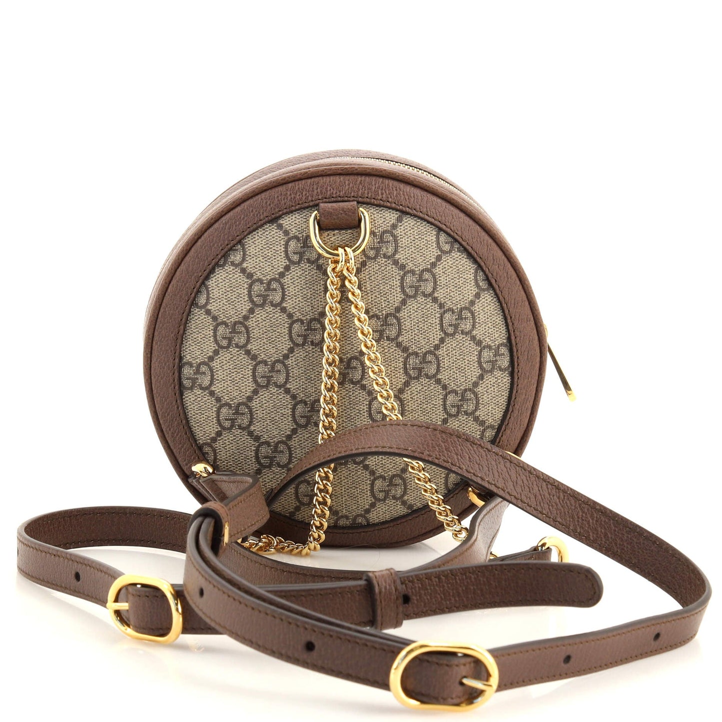 Ophidia Round Backpack GG Coated Canvas Mini