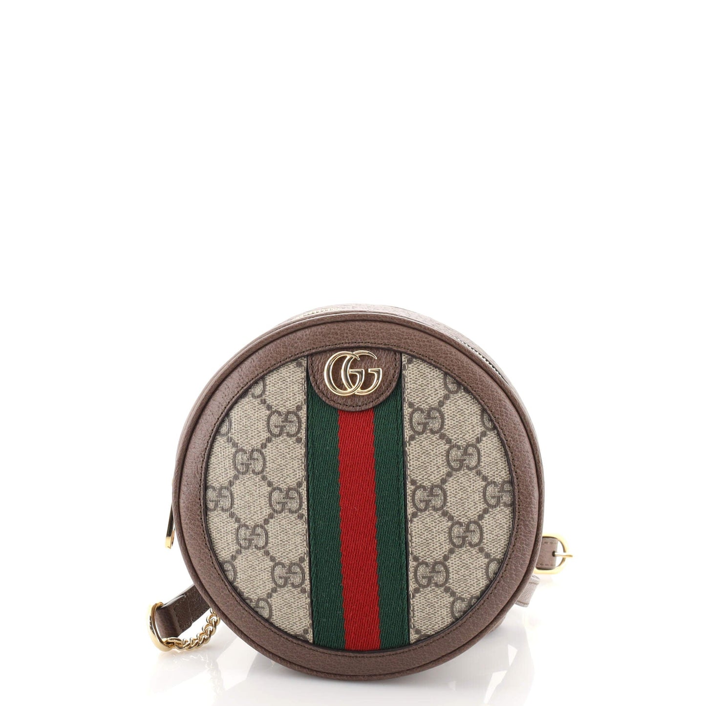Ophidia Round Backpack GG Coated Canvas Mini