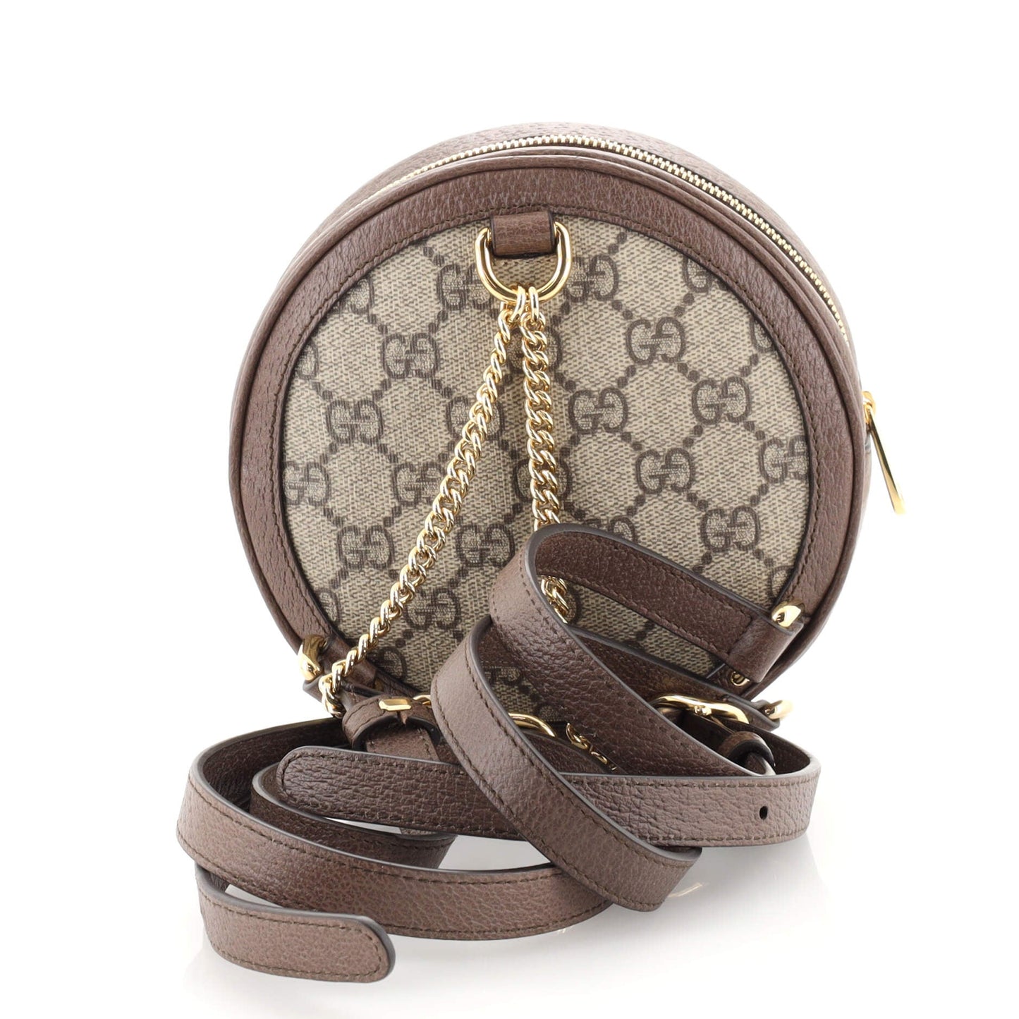 Ophidia Round Backpack GG Coated Canvas Mini