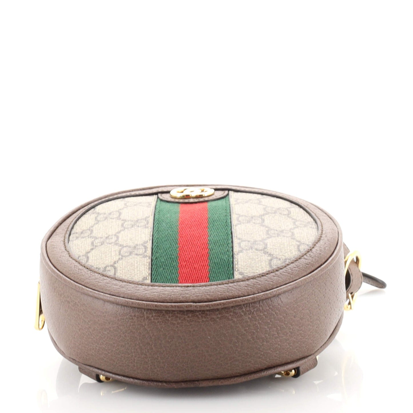 Ophidia Round Backpack GG Coated Canvas Mini