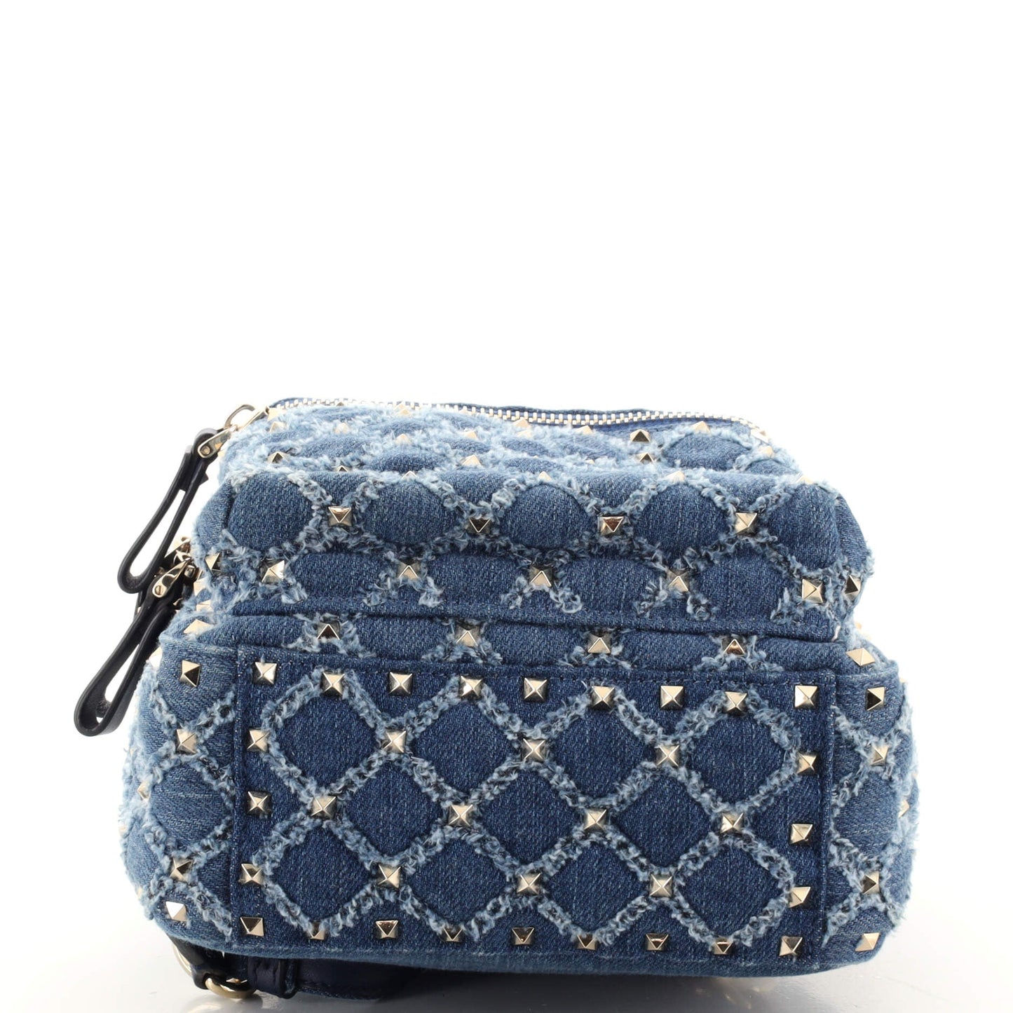 Rockstud Spike Backpack Quilted Denim Mini
