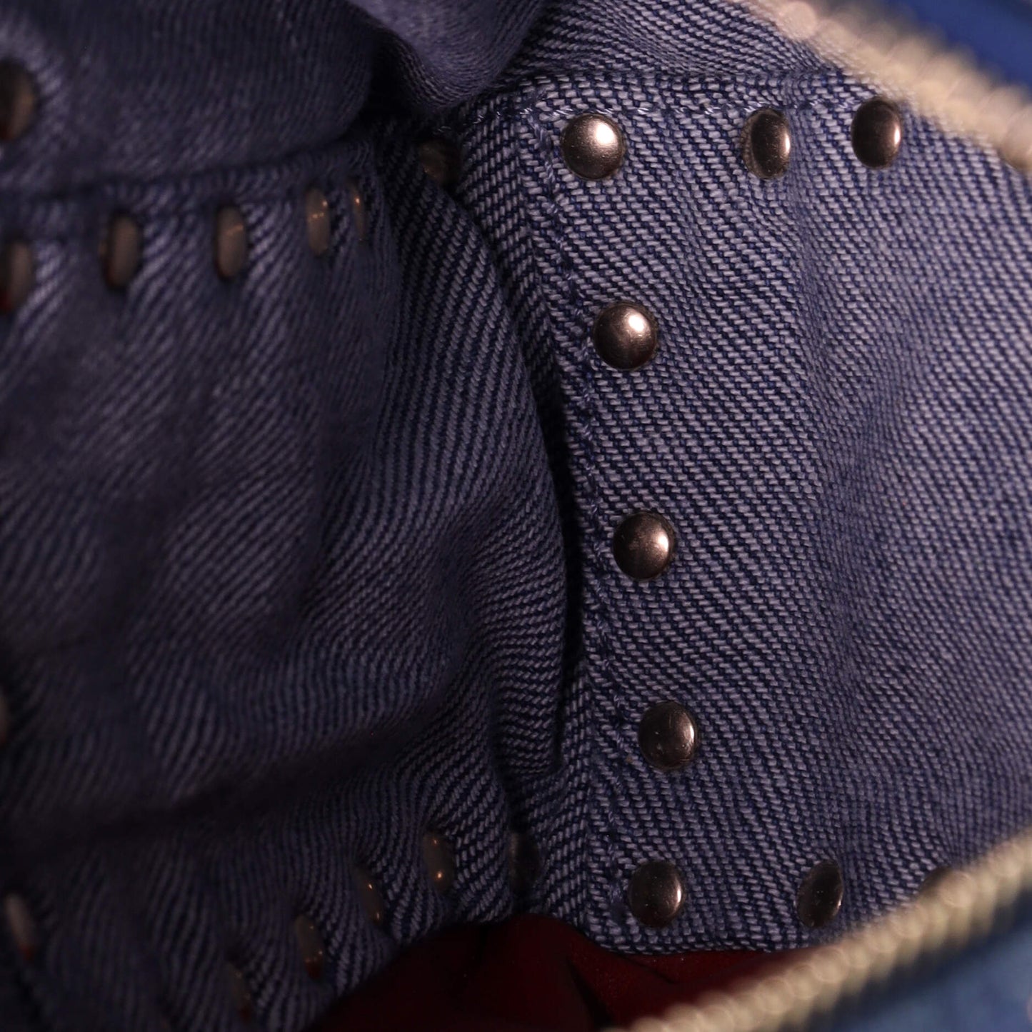 Rockstud Spike Backpack Quilted Denim Mini