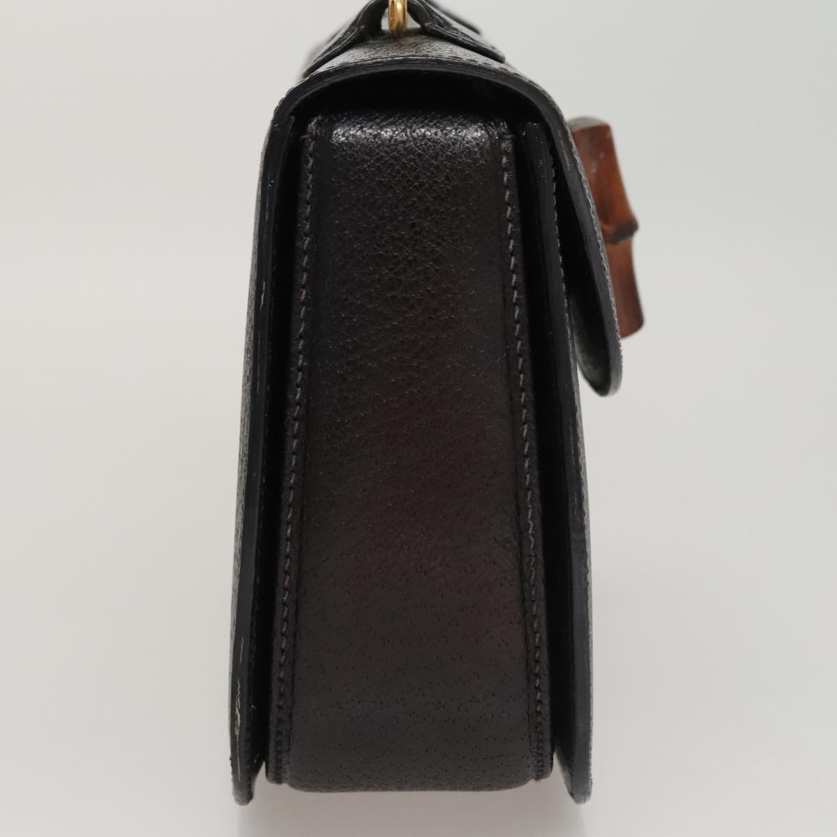 Gucci Bamboo Black Leather Bag