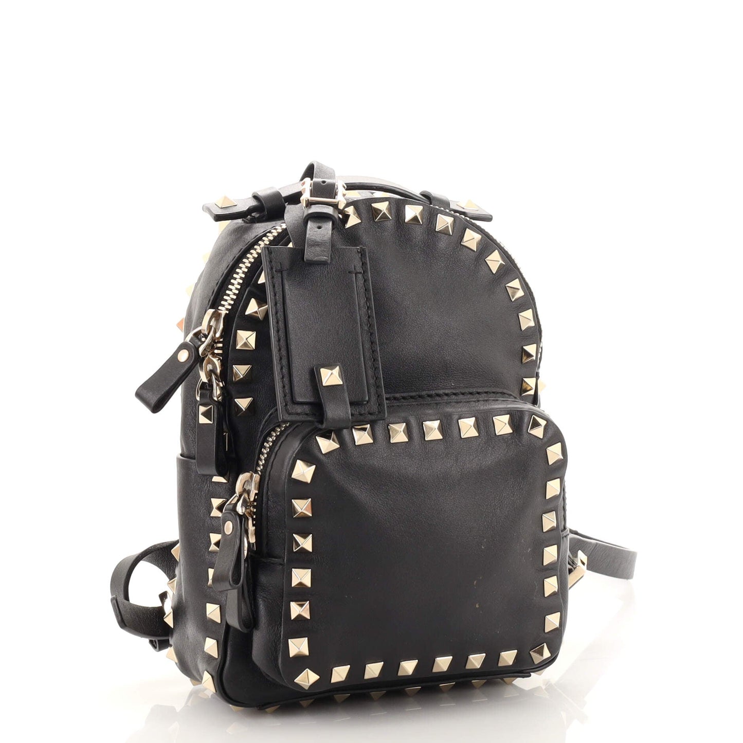 Rockstud Backpack Leather Mini