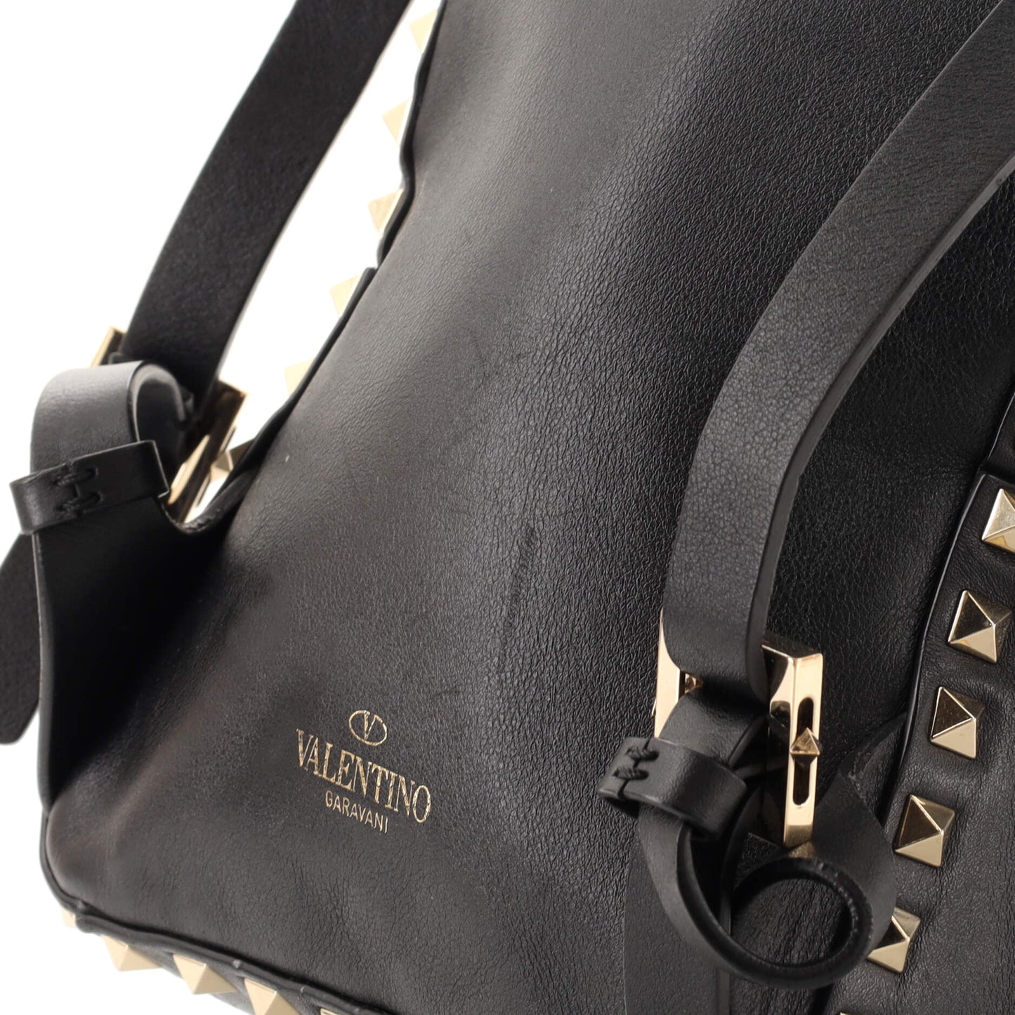 Rockstud Backpack Leather Mini