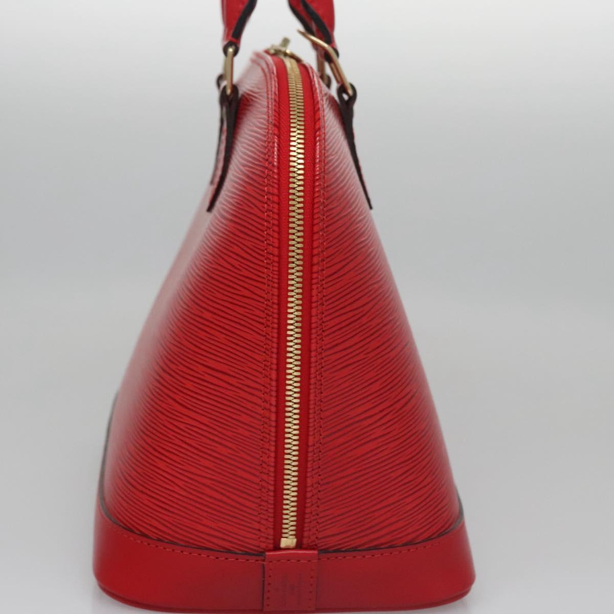 Louis Vuitton Alma Red Leather Bag