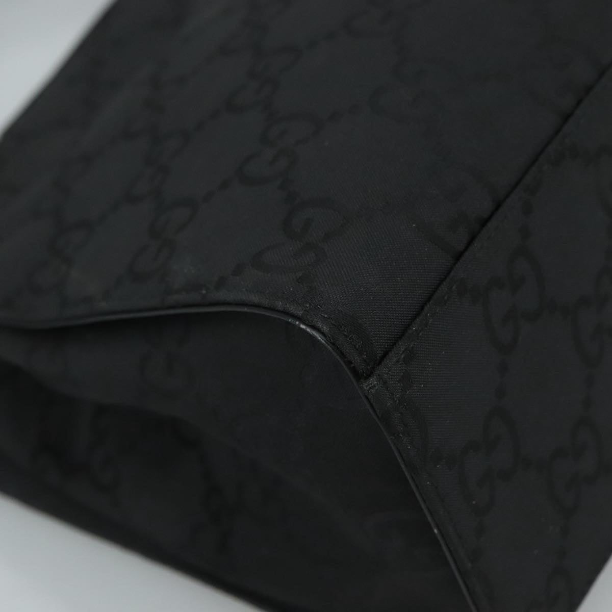 Gucci Bamboo Black Canvas Bag