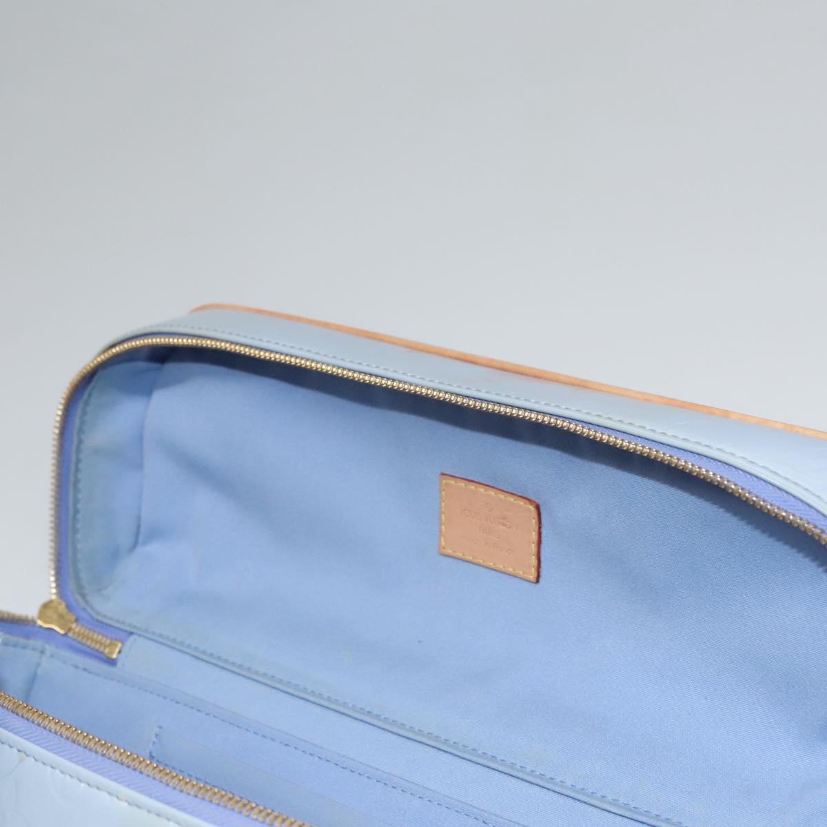 Louis Vuitton Sullivan Blue Patent Leather Bag