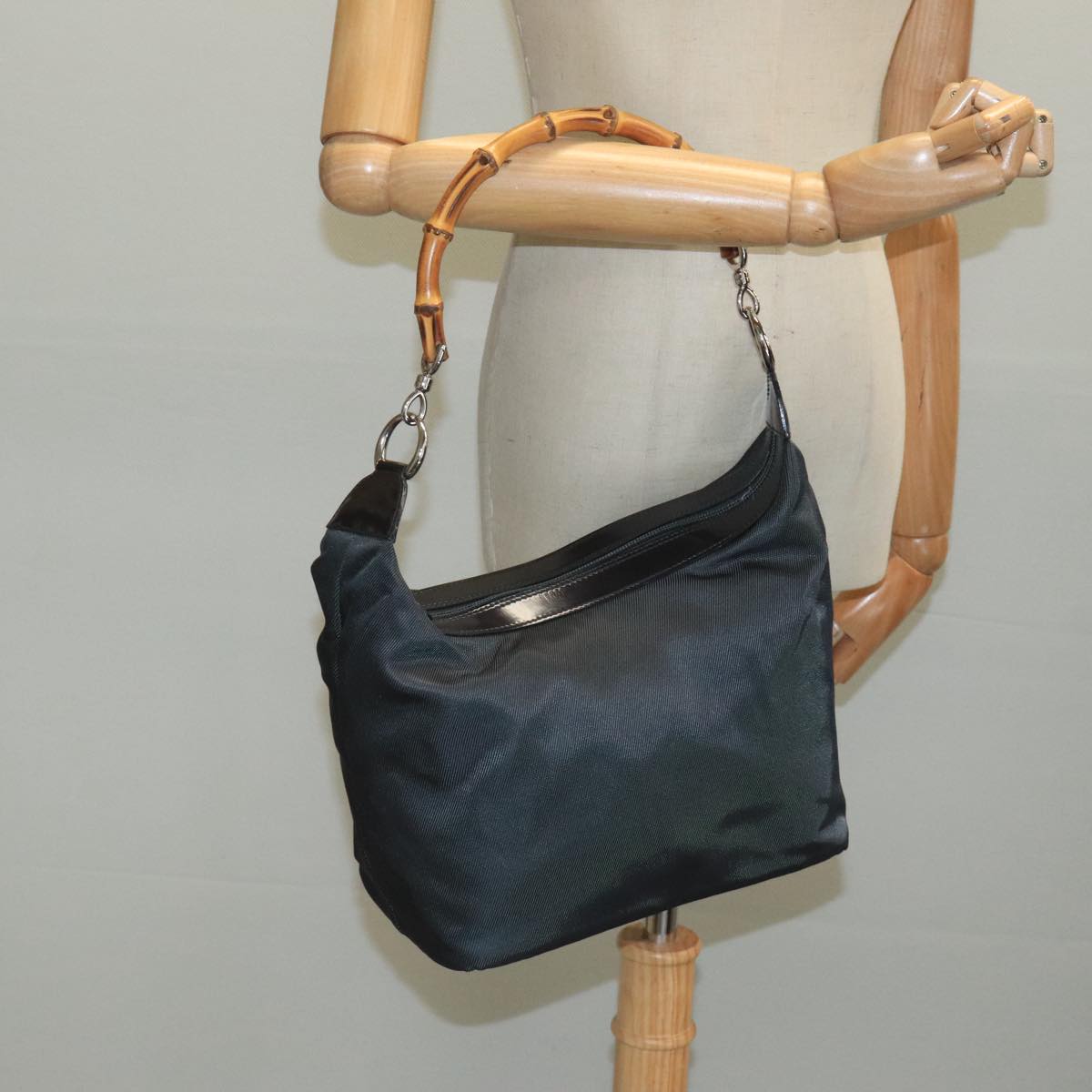 Gucci Bamboo Black Synthetic Bag