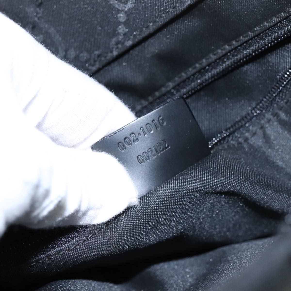 Gucci Bamboo Black Canvas Bag