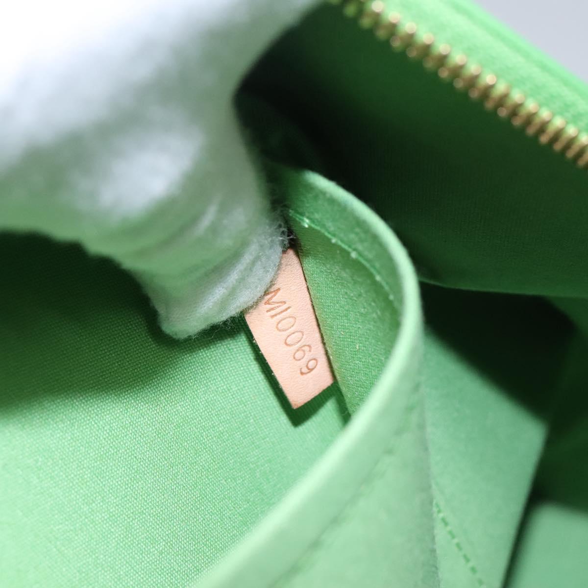 Louis Vuitton Alma Green Patent Leather Bag