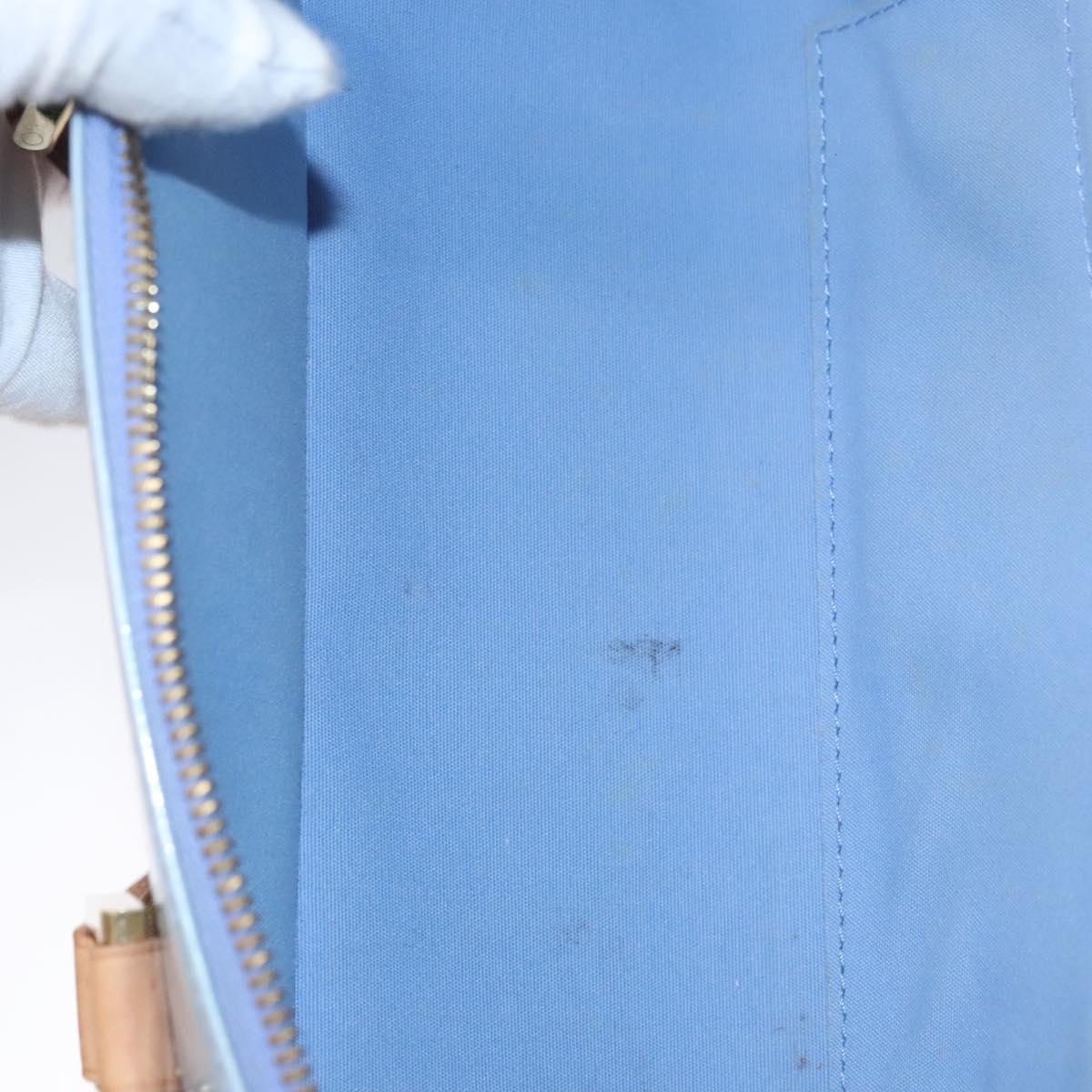 Louis Vuitton Sullivan Blue Patent Leather Bag