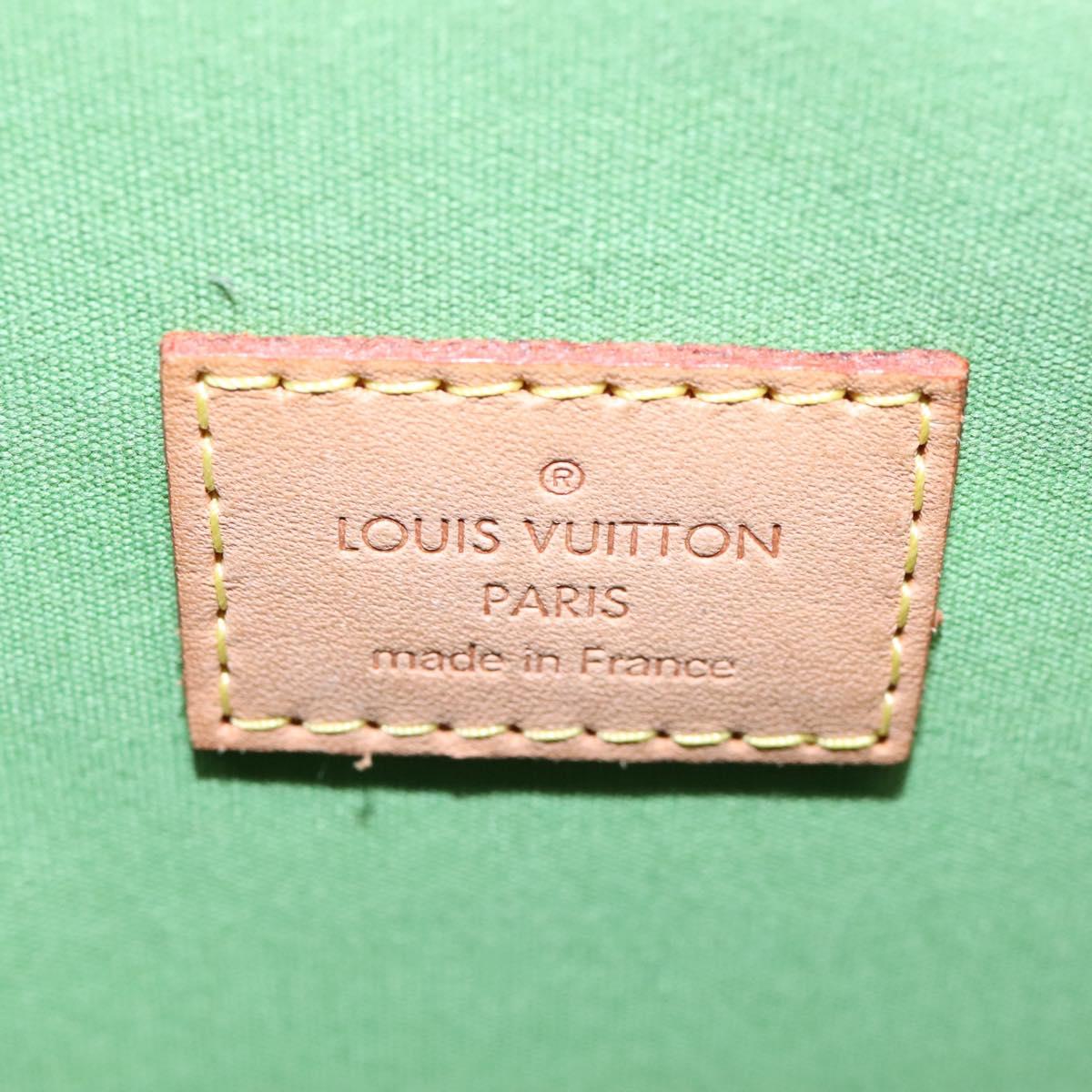 Louis Vuitton Alma Green Patent Leather Bag