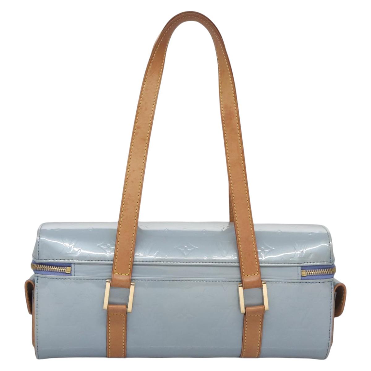 Louis Vuitton Sullivan Blue Patent Leather Bag