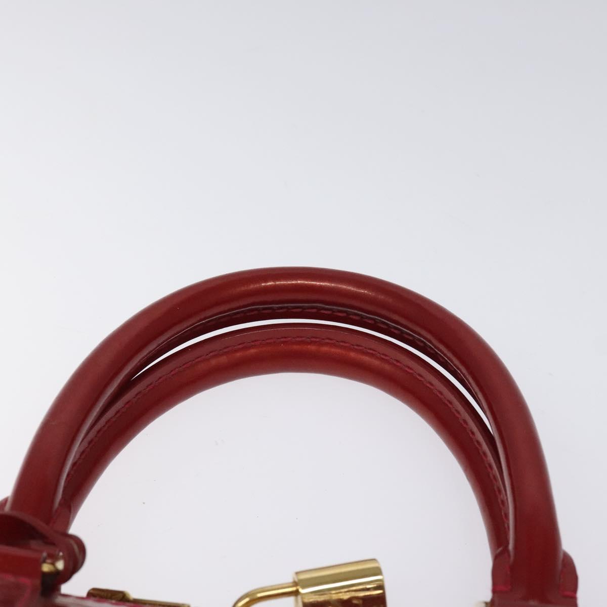 Louis Vuitton Alma Burgundy Patent Leather Bag