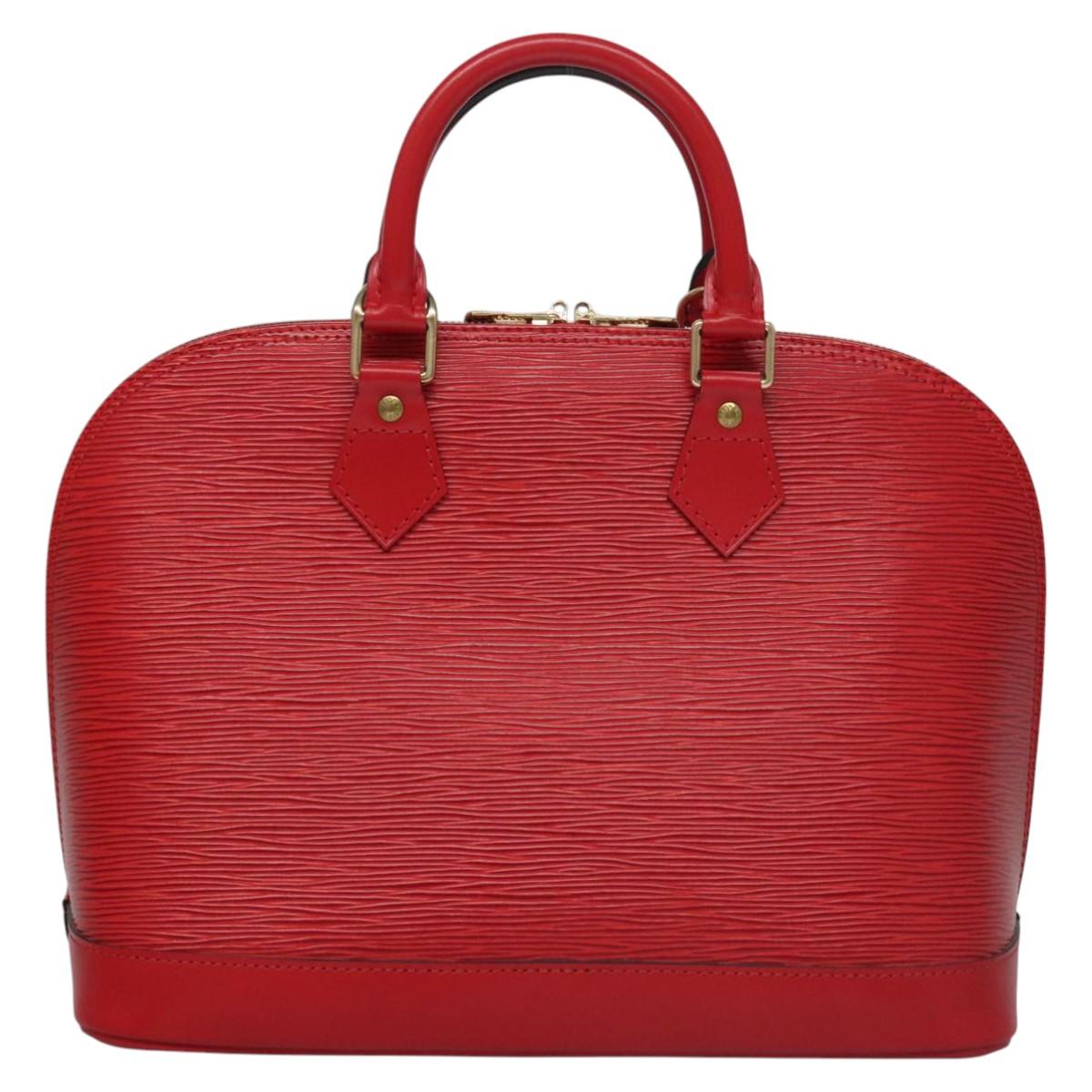 Louis Vuitton Alma Red Leather Bag