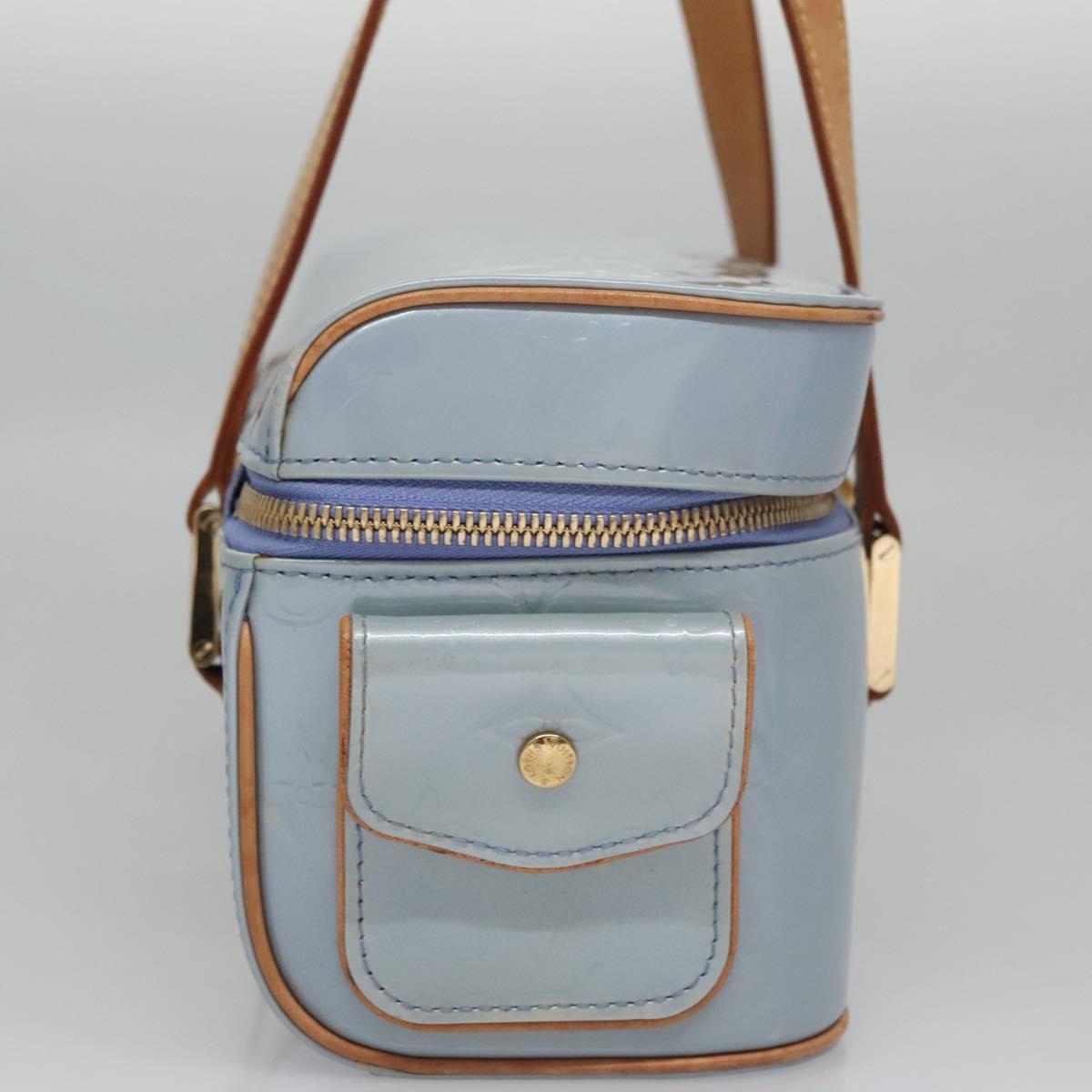 Louis Vuitton Sullivan Blue Patent Leather Bag