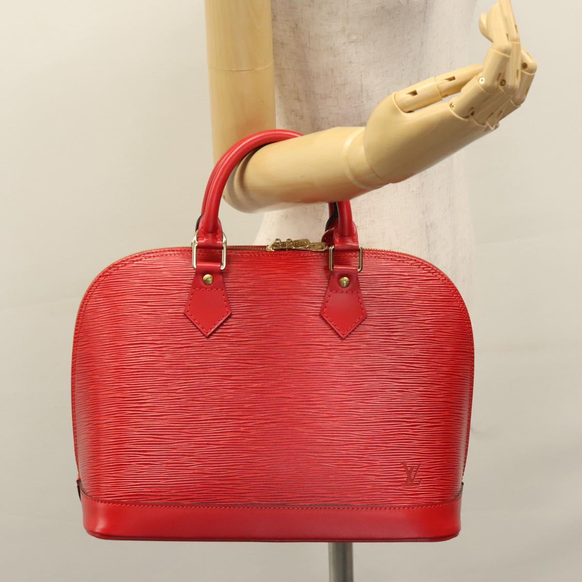Louis Vuitton Alma Red Leather Bag